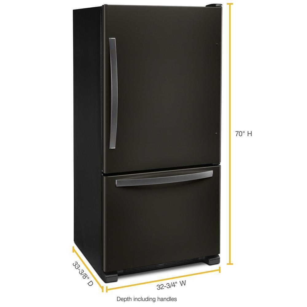 33-inch wide Bottom-Freezer Refrigerator - 22 cu. ft.