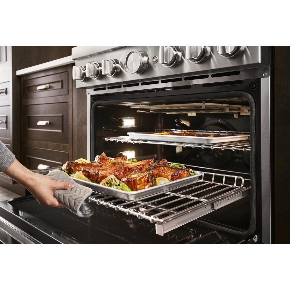 KitchenAid® 36'' Smart Commercial-Style Dual Fuel Range with 6 Burners