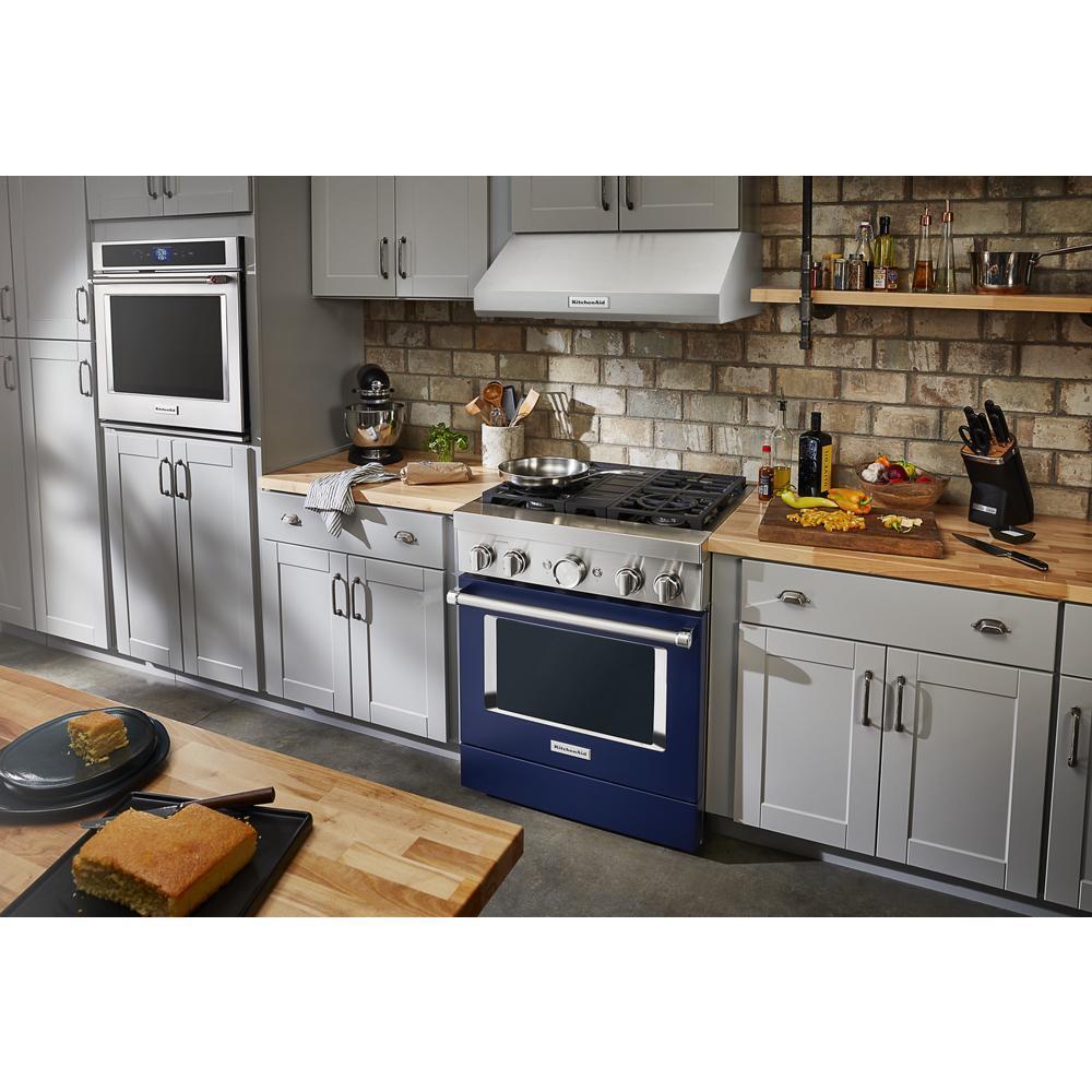 KitchenAid® 30'' Smart Commercial-Style Dual Fuel Range with 4 Burners