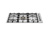 36 Drop-in low edge cooktop 5-burner Stainless Steel