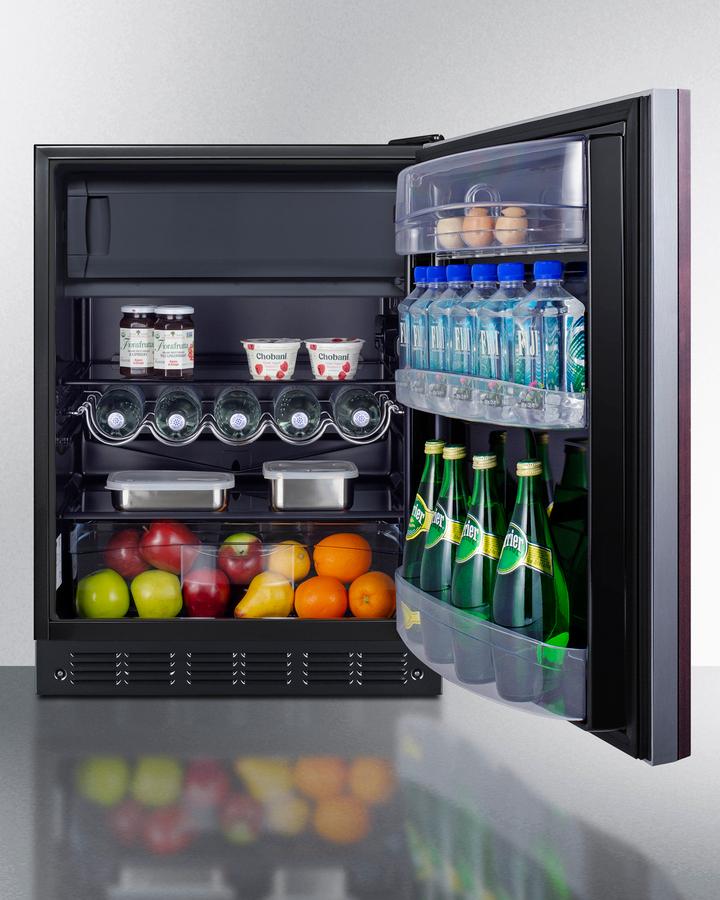 24" Wide Refrigerator-freezer, ADA Compliant (panel Not Included)