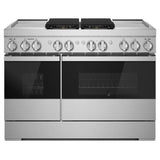 NOIR™ 48" Dual-Fuel Professional Range with Dual Chrome-Infused Griddles