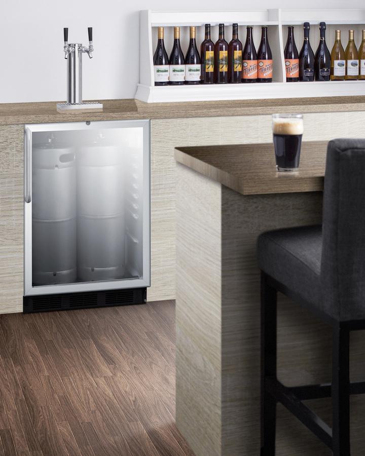 24" Wide Built-in Beer Dispenser, ADA Compliant