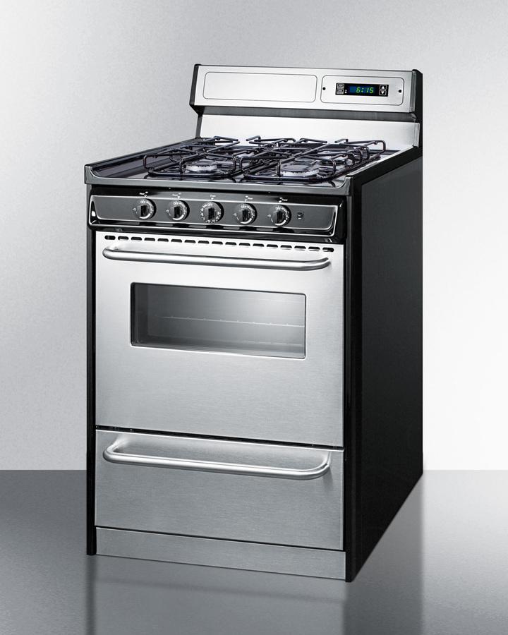 24" Wide Gas Range, Sealed Burners