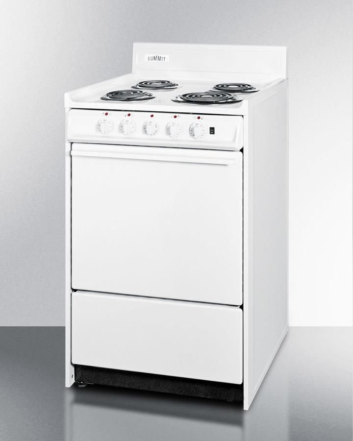 20" Wide Electric Coil Top Range