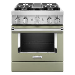 KitchenAid® 30'' Smart Commercial-Style Dual Fuel Range with 4 Burners