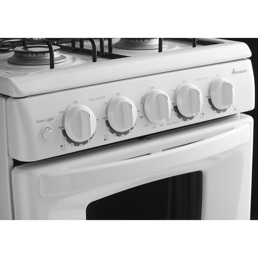 20-inch Gas Range with Compact Oven Capacity