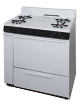 36 in. Freestanding Gas Range in White