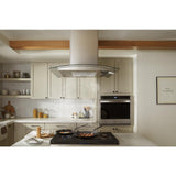 30" Curved Glass Island Mount Range Hood