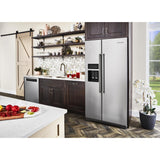 22.6 cu ft. Counter-Depth Side-by-Side Refrigerator with Exterior Ice and Water and PrintShield™ finish