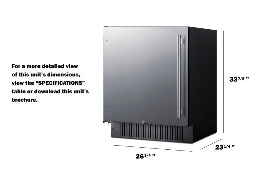 27" Wide Built-in All-refrigerator