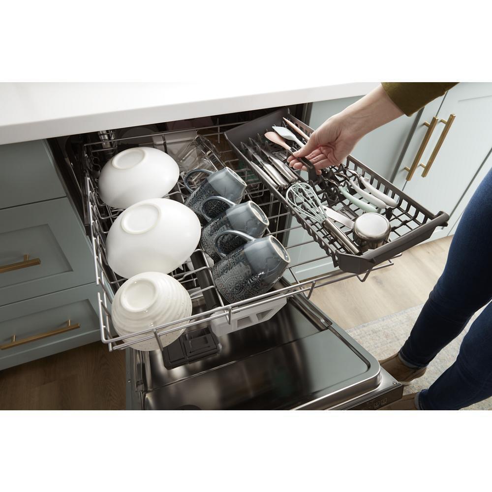 Eco Series Quiet Dishwasher with a washing 3rd Rack & Water Repellent Silverware Basket