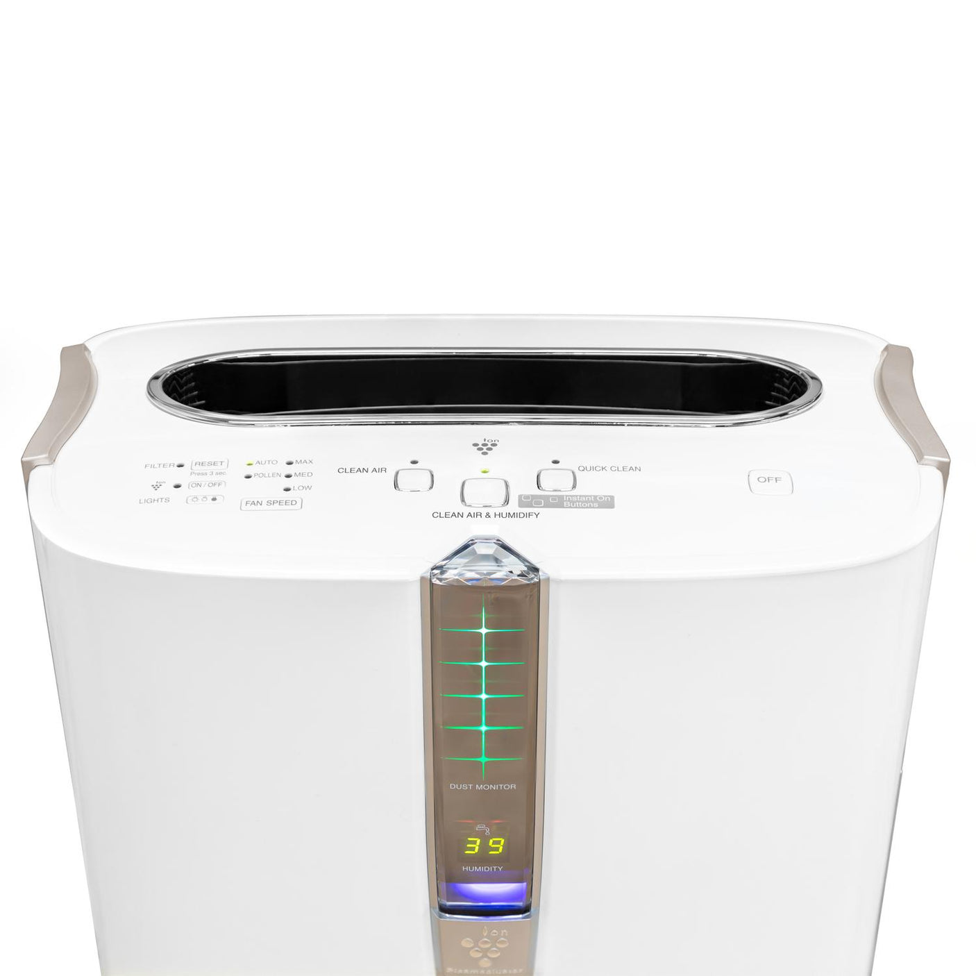 Sharp Plasmacluster Ion Air Purifier with True HEPA + Humidifier for Large Rooms