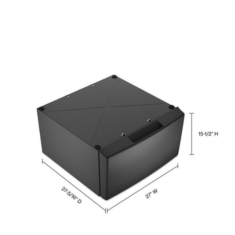 15.5" Pedestal for Front Load Washer and Dryer with Storage