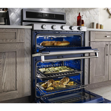 30-Inch 5 Burner Dual Fuel Double Oven Convection Range