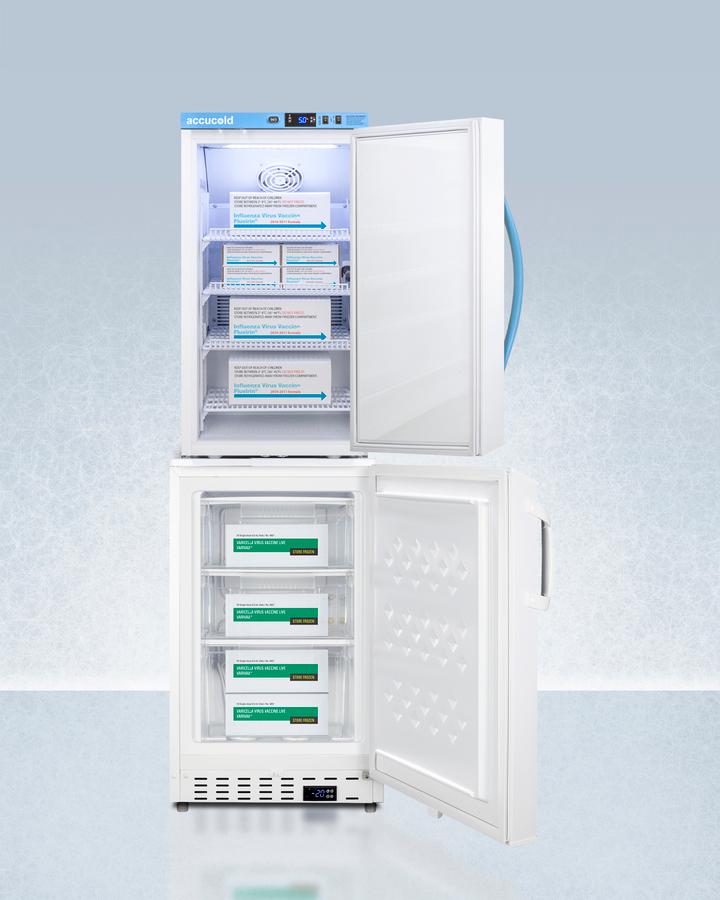 20" Wide Vaccine Refrigerator/freezer Combination