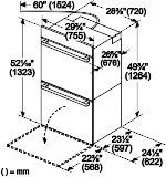 500 Series, 30", Double Wall Oven, SS, EU conv./Thermal, Knob Control