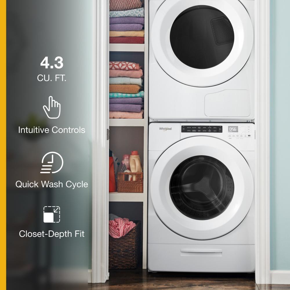 4.3 cu. ft. Closet-Depth Front Load Washer with Intuitive Controls