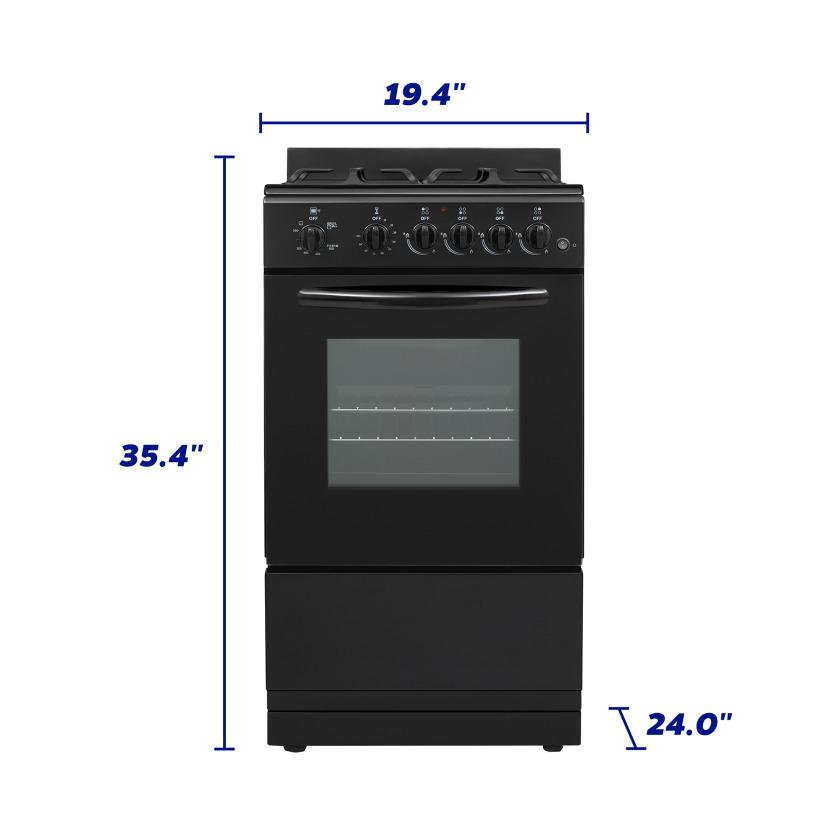 Element Electronics 20" Gas Range (EGR204MCCB)