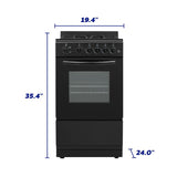 Element Electronics 20" Gas Range (EGR204MCCB)