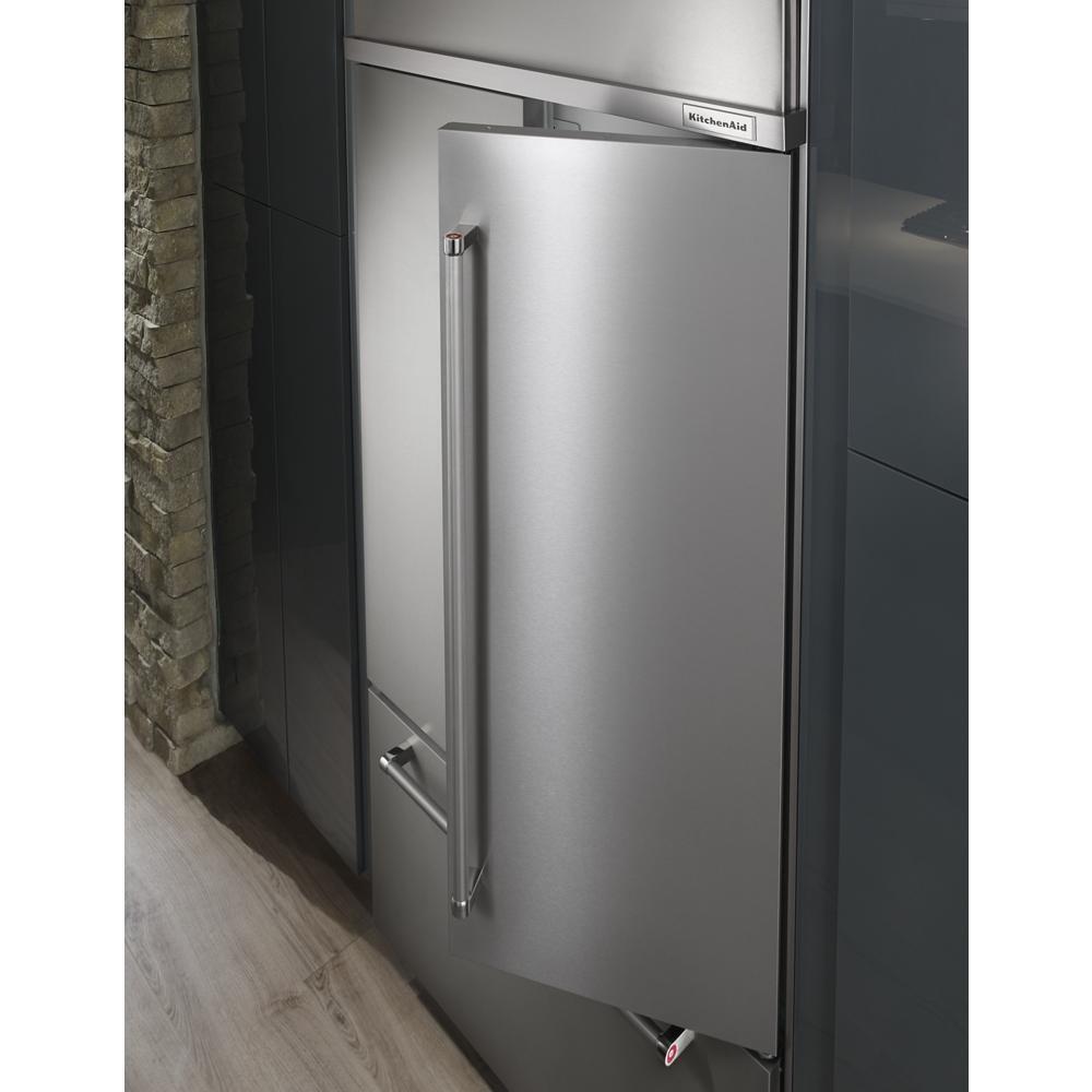 24.2 Cu. Ft. 42" Width Built-In Stainless French Door Refrigerator with Platinum Interior Design