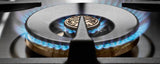 36 inch All Gas Range, 6 Brass Burner Matt Black