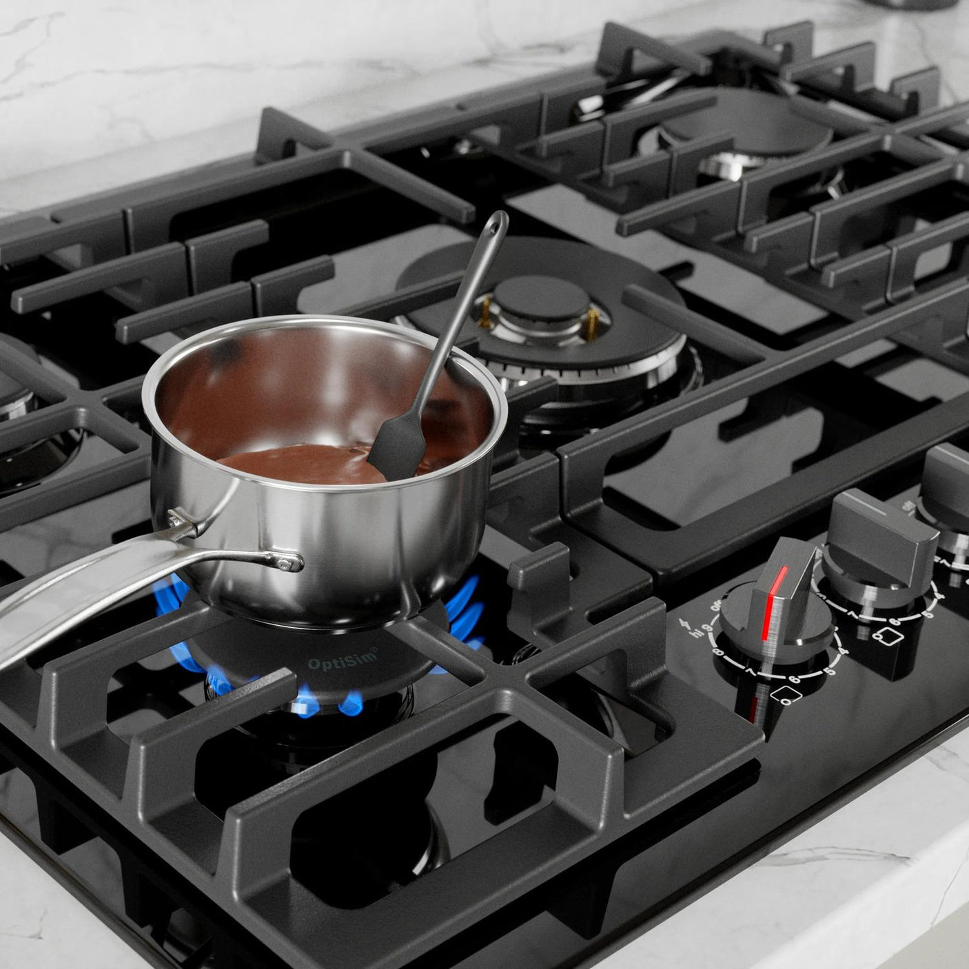 800 Series Gas Cooktop 30" Black