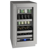 Hbv518 18" Beverage Center With Stainless Frame Finish and Right-hand Hinge Door Swing and Lock (115 V/60 Hz)