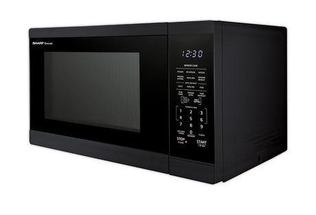 1.4 cu. ft. Black Countertop Microwave Oven