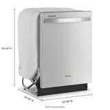 Quiet Dishwasher with Boost Cycle and Extended Soak Cycle