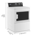 Commercial-Grade Residential Electric Dryer - 7.4 cu. ft.