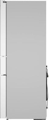 800 Series French Door Bottom Mount Refrigerator, Glass door 36" White