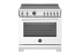 36" Professional Range Induction Self Clean Bianco White