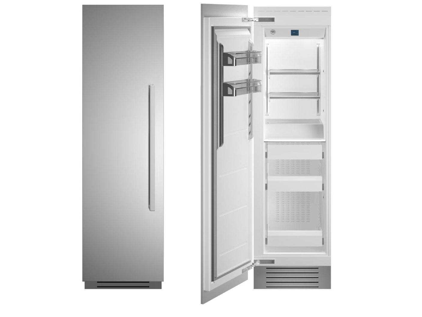 24" Built-in Freezer column - Stainless - Left hinge