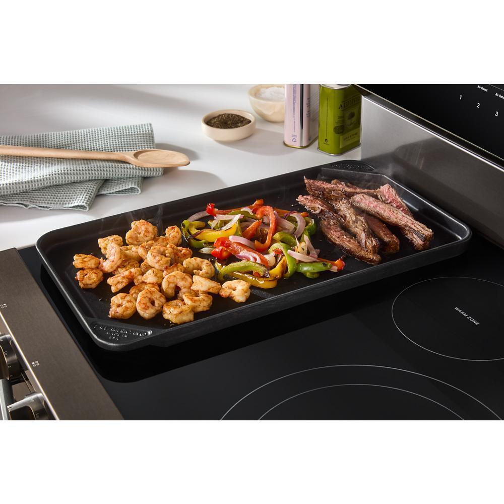 30-inch Electric Smart Range with Air Cooking Technology, No Preheat Air Fry, High Speed Preheat Oven, WipeClean™ Coating, and Steam/Self Clean