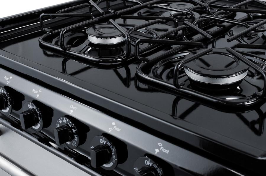 24" Wide Gas Range, Sealed Burners