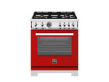 30 inch All Gas Range, 4 Brass Burners Rosso