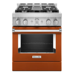 KitchenAid® 30'' Smart Commercial-Style Gas Range with 4 Burners