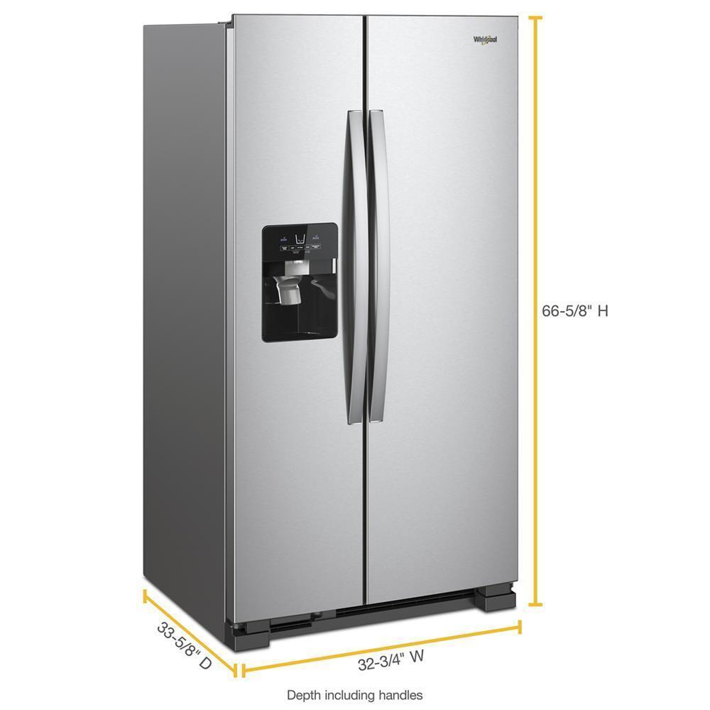 33-inch Wide Side-by-Side Refrigerator - 21 cu. ft.