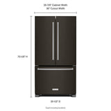 25 Cu. Ft. 36-Width Standard Depth French Door Refrigerator with Interior Dispense and PrintShield™ Finish