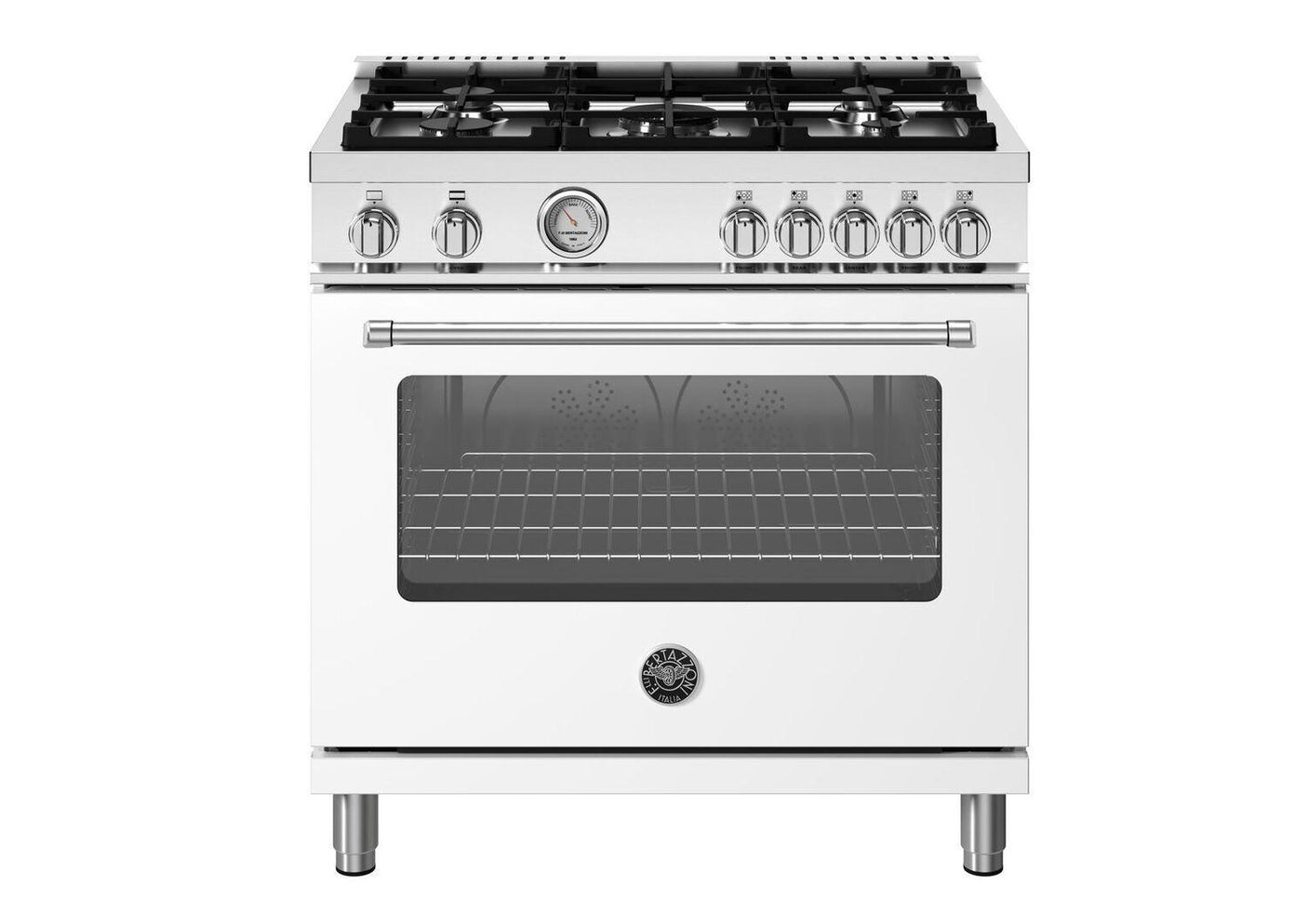 Master 36" Range All Gas Bianco White