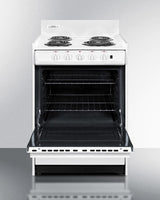 24" Wide Electric Coil Top Range