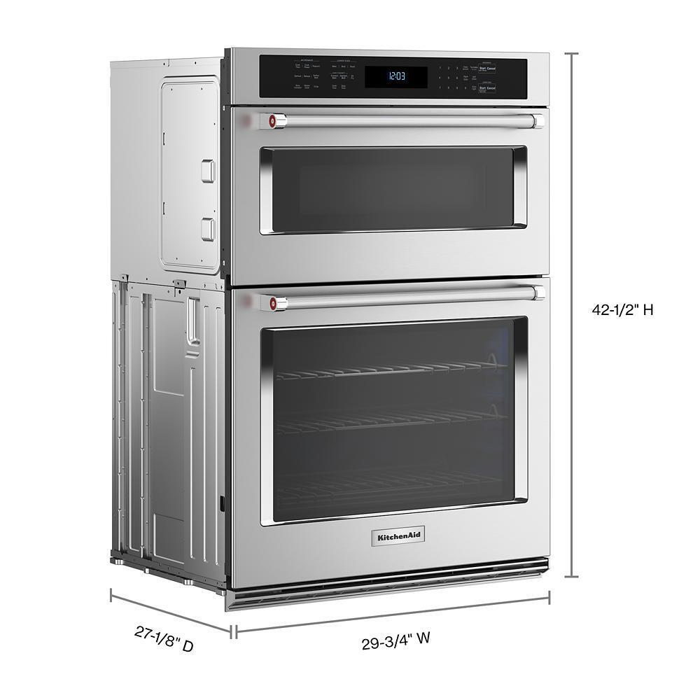 KitchenAid® 30" Combination Microwave Wall Ovens with Air Fry Mode.