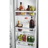 24.8 cu ft. Side-by-Side Refrigerator with Exterior Ice and Water and PrintShield™ Finish