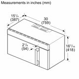 100 Series Over-The-Range Microwave 30" Left SideOpening Door, Stainless Steel