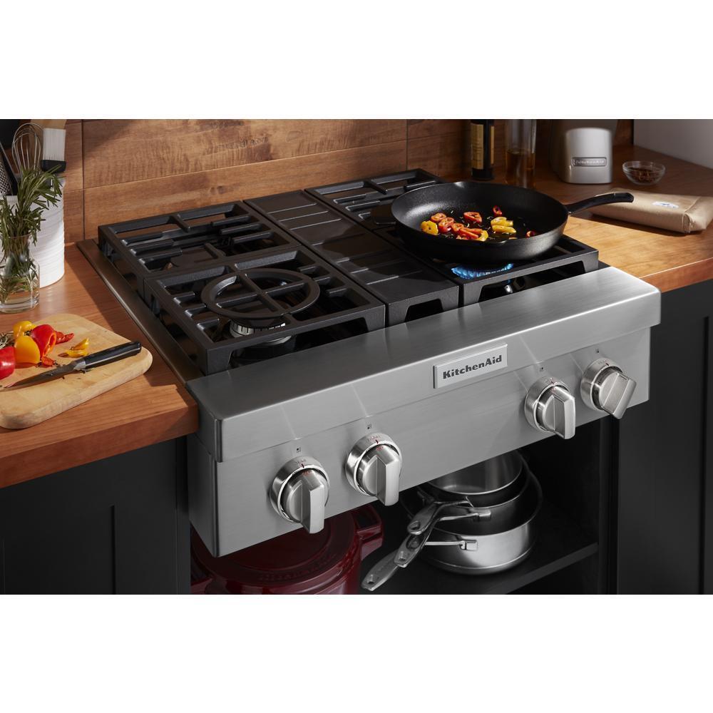 KitchenAid® 30'' 4-Burner Commercial-Style Gas Rangetop