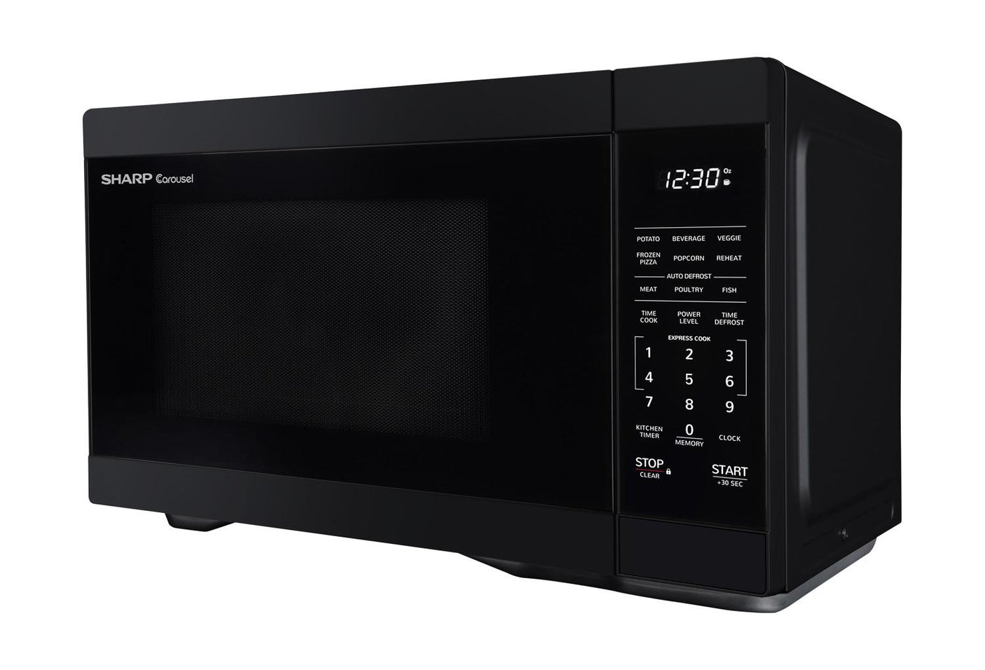 1.1 cu. ft. Black Countertop Microwave Oven