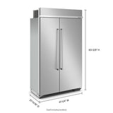 30 Cu. Ft. 48" Built-In Side-by-Side Refrigerator with PrintShield™ Finish