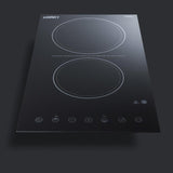 12" Wide 230v 2-burner Radiant Cooktop