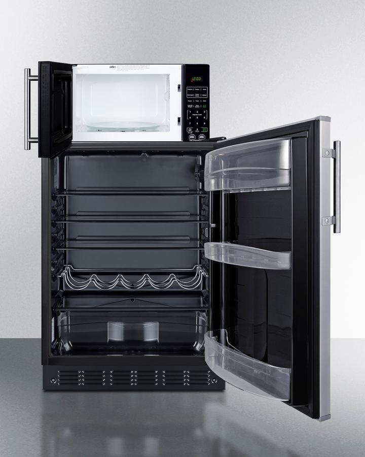 Microwave/refrigerator Combination With Allocator